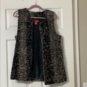 Faux fur vest